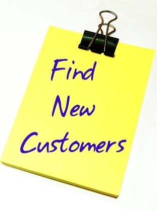 find new customers