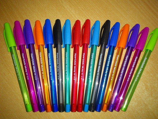The Colourful Paper Mate InkJoy pens
