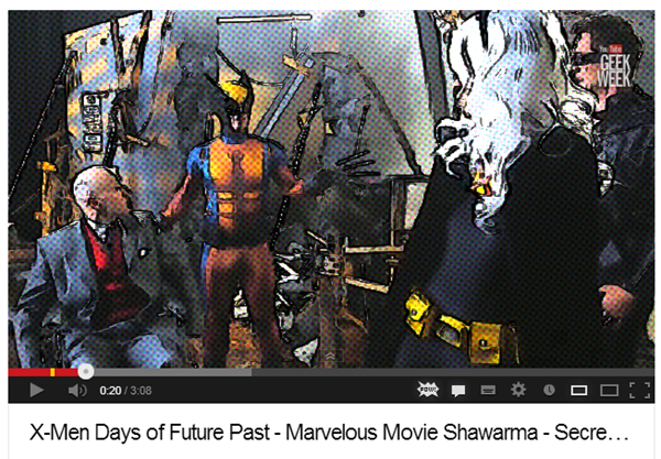 YouTube Easter Eggs Geek Week X-Man POW