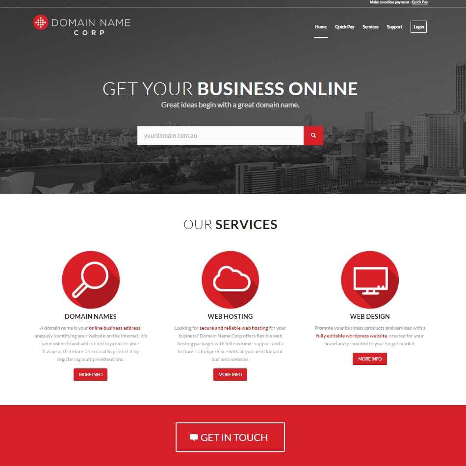 Domain Name Corp Website